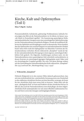 Im Spiegel der Zeit | Klaus Vellguth Kirche, Kult und Opfermythos (Teil I) [81-94]