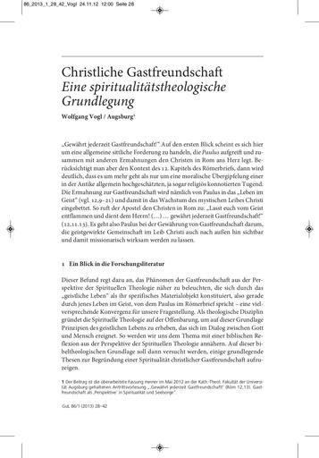Abhandlungen | Wolfgang Vogl Christliche Gastfreundschaft. Eine spiritualitätstheologische Grundlegung [28-42] Bildtafeln: Therese von Lisieux, Anklopfender Christus nach Offb 3,20 (1892); Karmel von Lisieux [36a]; Fra Angelico, Christus wird als Pilger v